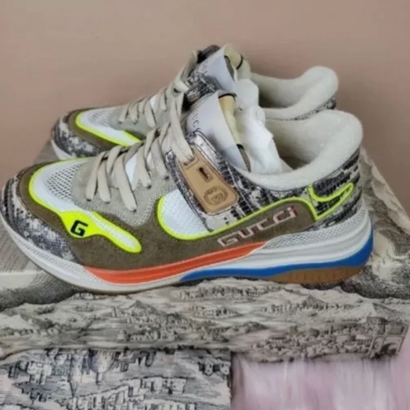 GUCCI LADIES CURRENT ULTRAPACE SNEAKERS 34.5 IT/EU - Picture 1 of 9